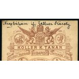 Prof. Koller Károly műterme, Budapest, elegáns szakállas úr portréja, Zettner (?) Károly, monarchia, 1880-as évek, Eredeti CDV, hátulján feliratozott vizitkártya fotó.   