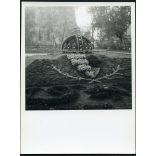 A Szent Korona virágokból, Kassa, Felvidék, Dóm, Horthy-korszak, 1940-es évek, Eredeti fotó, papírkép. 