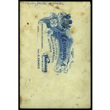 Germány műterem, Karcag, lányok, testvérek portréja, „Király Juliska és Erzsike”, virág, helytörténet, monarchia, 1890-es évek, Eredeti, hátulján feliratozott kabinetfotó. 