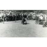 Motoros foci, focimeccs Csepel motorkerékpárokkal, ritka, különös, jármű, közlekedés, kommunizmus, 1950-es évek, Eredeti fotó, papírkép.  