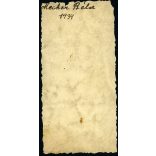 Mecher Béla cserkész egyenruhában, kalap, csizma, fokos, Horthy-korszak, 1934, 1930-as évek, Eredeti fotó, hátulján feliratozott papírkép.  