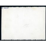 Ikarus 55 luxus felszereltségű autóbusz az Orion gyár focicsapatával, jármű, közlekedés, busz, labdarúgás, sport, szocializmus, 1958, 1950-es évek, Eredeti fotó, hátulján feliratozott papírkép. 