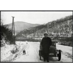   Velorex rokkantkocsi Szarvaskő határában, autó, motor, jármű, közlekedés, Heves-megye, szocializmus, 1960-as évek, Eredeti fotó, papírkép.  