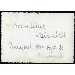 Elegáns nő az Attila út 129. előtt, Budapest, Krisztinaváros, Horthy-korszak, helytörténet, 1941, 1940-es évek, Eredeti fotó, papírkép.  