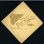 Divald Károly fiai műterem („fénnyomda és czinkográfia”), Eperjes, Felvidék, elegáns gyerekek, testvérek portréja, katonaiskola egyenruha, helytörténet, monarchia, 1898, 1890-es évek, Eredeti kabinetfotó. 