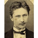 Botár Imre, Deés (ritka!), Erdély,  elegáns fiatal úr portréja, monarchia, 1860-as évek, Eredeti CDV, vizitkártya fotó. Botár Imrének leginkább tordai működését ismerjük!  