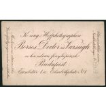 Borsos, Doctor és Varságh műterem, Budapest,  elegáns szakállas férfi nyakkendőben, monarchia, 1870-es évek, Eredeti CDV, vizitkártya fotó.  