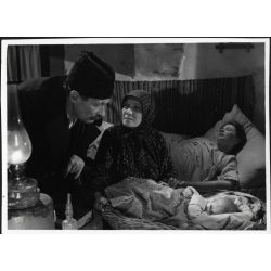   Kiss Manyi, Törőcsik Mari, Bánhidi László színész a Három csillag című magyar filmben (rendező: Várkonyi Mátyás, Jancsó Miklós), filmművészet, szocializmus, 1960, 1960-as évek, Eredeti fotó, filmes werkfotó, papírkép.  