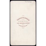 Borsos és Doctor műterem, Pest, elegáns nő gyönyörű szemekkel, fülbevaló, ékszer, 1860-as évek, Eredeti korai CDV, vizitkártya fotó.  