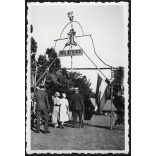 Cserkész Világtalálkozó, Gödöllő, Jamboree, Dzsembori, Dél Afrika kapu, Horthy-korszak, 1933. VIII. 7, 1930-as évek, Eredeti fotó, hátulján feliratozott papírkép.  