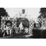 Cserkész Világtalálkozó, Gödöllő, Jamboree, Dzsembori, III. Altábor, Koppenhágai  kapu,  Horthy-korszak, 1933. VIII. 7, 1930-as évek, Eredeti fotó, hátulján feliratozott papírkép.