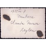 Perui cserkész fiú egyenruhában, Gödöllő, Dzsembori, Jamboree, Horthy-korszak, 1933, 1930-es évek, Eredeti fotó, hátulján feliratozott, nevesített papírkép.   