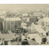 Krisztinaváros a háború után, Budapest, 1. kerület, 2. világháború, romos szétlőtt házak, 1945, 1940-es évek, Eredeti fotó, papírkép.   