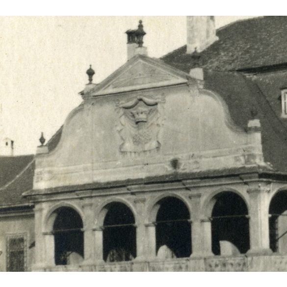 Piac a Városházánál, Brassó, Erdély, Borbély Antal üzlete, monarchia, 1910-es évek, Eredeti fotó, hátulján feliratozott papírkép.   