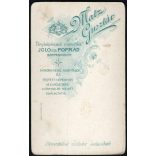 Matz Gusztáv műterme, Igló (Poprád), Felvidék, elegáns fiú portréja, monarchia, 1890-es évek, Eredeti CDV, vizitkártya fotó. 