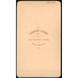 Borsos Josef műterme, Pest, elegáns nő portréja, nyaklánc, modern ruha, monarchia, 1860-as évek, Eredeti CDV, vizitkártya fotó.  