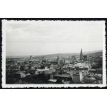 „Kolozsvár látképe a Fellegvárból”. Erdély, városkép, 2. világháború, Horthy-korszak, 1943, 1940-es évek, Eredeti fotó, hátulján feliratozott papírkép. 