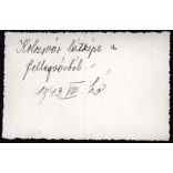 „Kolozsvár látképe a Fellegvárból”. Erdély, városkép, 2. világháború, Horthy-korszak, 1943, 1940-es évek, Eredeti fotó, hátulján feliratozott papírkép. 