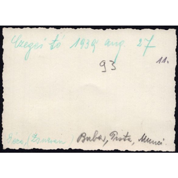 Fürdőzők a Czegei-tónál, Erdély, strand, fürdőruha, Wass birtok,   helytörténet, Horthy-korszak, 1939 1930-es évek, Eredeti fotó, hátulján feliratozott papírkép.   