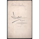 Winter műterem, Bécs, Ausztria, Czelkó Ilonka, elegáns nők portréja, monarchia, 1880-as évek, Eredeti, hátulján feliratozott kabinetfotó.