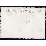 Fürdőzők a Medve-tóban, Szováta, Erdély, fürdőkultúra, Horthy-korszak, 1935., 1930-as évek, Eredeti fotó, hátulján feliratozott papírkép. 