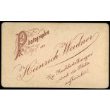 Ritka! Heinrich Weidner műterme, Besztercebánya, Felvidék, elegáns szakállas férfi portréja, bajusz, monarchia, 1870-es évek, Eredeti CDV, korai ritka vizitkártya fotó.  