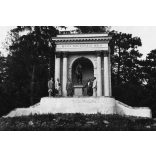 Báró Wenckheim Béla lovasszobra, Kisbér, Fadrusz János, mezőgazdaság, lótenyésztés, kultúra, Horthy-korszak, 1930-as évek, Eredeti fotó, papírkép. 