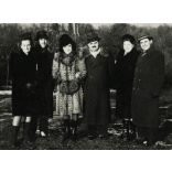 Úri társaság a Svábhegyen, Budapest, víztorony, várostörténet, Horthy-korszak, 1930-as évek, Eredeti fotó, papírkép.  