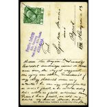 Photo-Manufaktur E. Jelussich, Fiume-Abbazia, magyar úri társaság egy hajón, Fiume tábla, jármű, közlekedés, monarchia, helytörténet, 1912, 1910-es évek, Eredeti képeslap fotó, hátulján feliratozott lepecsételt papírkép, középen rövid törésnyommal.  