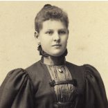 Schmidt Ede műterme, Budapest, elegáns karcsú nő portréja, monarchia, 1890-es évek, Eredeti kabinetfotó. 