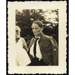 Nő BDM, Bund Deutscher Mädel náci egyenruhában, Németország, horogkereszt, Hitlerjugend,  Horthy-korszak, 1930-as évek, Eredeti fotó, papírkép.   