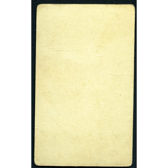 Fanto és Steiner műterem, Gyöngyös, elegáns nő különös szőrmegallérral, kalap, fátyol, monarchia, 1900-as évek, Eredeti CDV, vizitkártya fotó.  