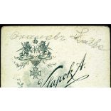 Klapok Alajos műterme, Arad (Erdély), elegáns gyerek egy különös széken. monarchia, 1898, 1890-es évek, Eredeti CDV, hátulján feliratozott vizitkártya fotó.  