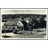 Szépvölgyi Vendéglő, Budapest, vendéglátás, kocsma, vendéglő, Cordatic reklám, autó, iránytaxi, jármű, közlekedés, Horthy-korszak, 1930-as évek, Eredeti képeslap fotó, hátulján feliratozott papírkép. 