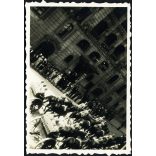 Magyar honvédek lovas fogaton, Kassa, (Felvidék),, katona, egyenruha, 2. világháború, Horthy-korszak, 1930-as évek, Eredeti fotó, papírkép.  