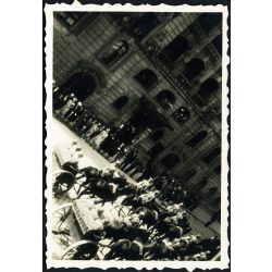   Magyar honvédek lovas fogaton, Kassa, (Felvidék),, katona, egyenruha, 2. világháború, Horthy-korszak, 1930-as évek, Eredeti fotó, papírkép.  
