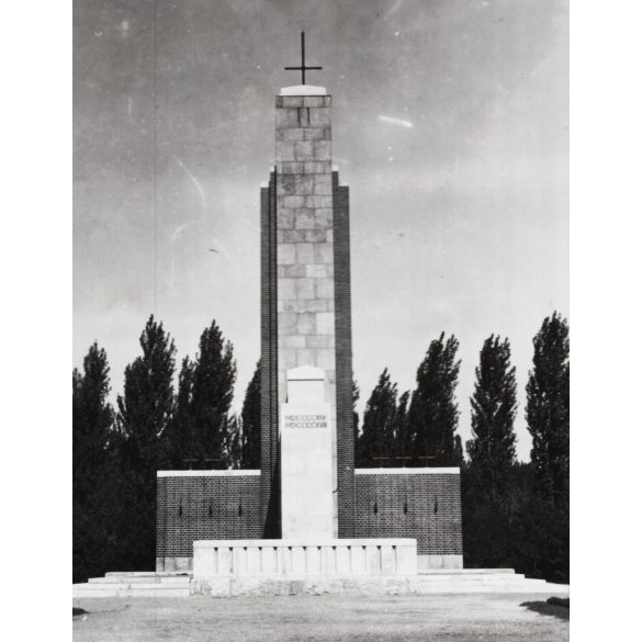 Hősök oltára, Rákoskeresztúr (Budapest), új háborús emlékmű, Horthy-korszak, 1933, 1930-as évek, Eredeti fotó, papírkép.  
