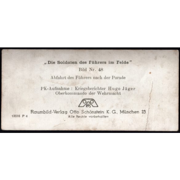 Német győzelmi katonai parádé Mercedes W 31 G4 speciális gépkocsival, Varsó, Lengyelország, Adolf Hitler, német katonai vezetők, egyenruha, 2. világháború, Horthy-korszak, jármű, közlekedés, 1939, 1930-as évek, Eredeti sztereó fotó, hátulján felirato