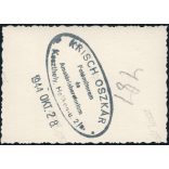 Hősi emlékmű koszorúzása, Balatonalmádi, fiúk levente (cserkész ?) egyenruhában, 2. világháború, Balaton, helytörténet, Horthy-korszak, 1944, 1940-es évek, Eredeti fotó, hátulján jelzett papírkép.   