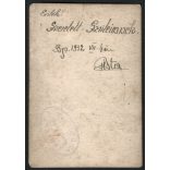 Neuvell fényképész, Hőgyész, elegáns férfi cigarettával, Horthy-korszak, helytörténet, 1932, 1930-as évek, Eredeti feliratozott fotó, hátulján bélyegzővel jelzett papírkép. 