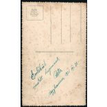 Magyar férfi pénzügyőr egyenruhában, Nagykanizsa, helytörténet, Horthy-korszak, 1935, 1930-as évek, Eredeti fotó, hátulján feliratozott papírkép.  