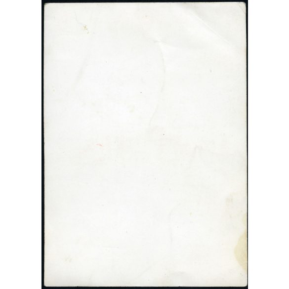 Elegáns nő a rakparton, Budapest, romos Erzsébet híd, kommunizmus, 1950-es évek, Eredeti fotó, papírkép, felső sarka gyűrött.   