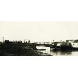 Hajó a kikötőben, Kulcs, Nyaralótelep, hajóállomás, Duna, jármű, közlekedés, helytörténet, Horthy-korszak, 1920-as évek, Eredeti fotó, papírkép. 