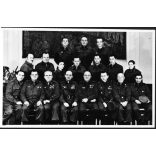 Munkásőrök egyenruhában, kitüntetésekkel, szocializmus, 1970-es évek, Eredeti fotó, papírkép. 