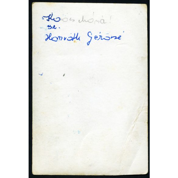 Férfi Pannonia motorkerékpáron, napszemüveg, jármű, közlekedés, szocializmus, 1950-es évek, Eredeti fotó, papírkép.  