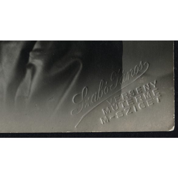 Szabó János verseny műterme, Máramarossziget, Erdély, anya lányával, elegáns nők portréja, monarchia, 1910-es évek, Eredeti fotó, mélynyomóval jelzett, hátulján feliratozott papírkép.  