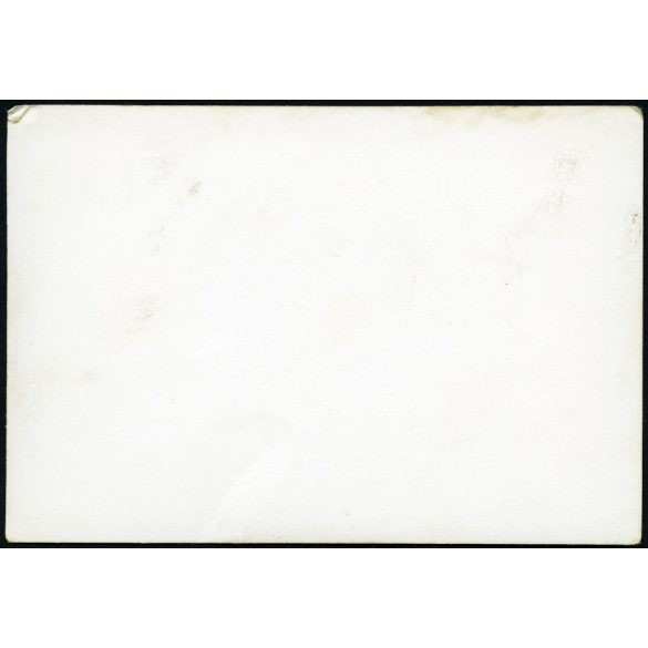 Ikarus autóbusz kalauzzal, Vadász József fodrászüzlet,  jármű, közlekedés, kirakat, reklám, szocializmus, 1950-es évek, Eredeti fotó, papírkép. 