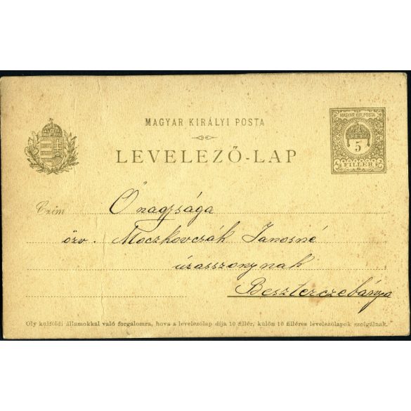 Török Jolika, kislány gyönyörű magyaros ruhában, díszmagyar, monarchia, 1905, 1900-as évek, Eredeti képeslap fotó, papírkép, Besztercebányára címezve.   