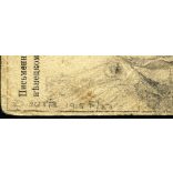 Tábori posta, magyar hadifogoly katona portréja, dátumozott rajz, Dauria, Oroszország, Kispestre, Dvorák Annának címezve, 1. világháború, monarchia, 1915, 1910-es évek, Eredeti levelezőlap, hátulján feliratozott, lepecsételt tábori posta, oldala gyűr