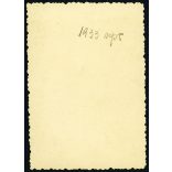 Iskolás fiú sapkában, cserkész (?), Horthy-korszak, 1933, 1930-as évek, Eredeti fotó, hátulján feliratozott papírkép.  